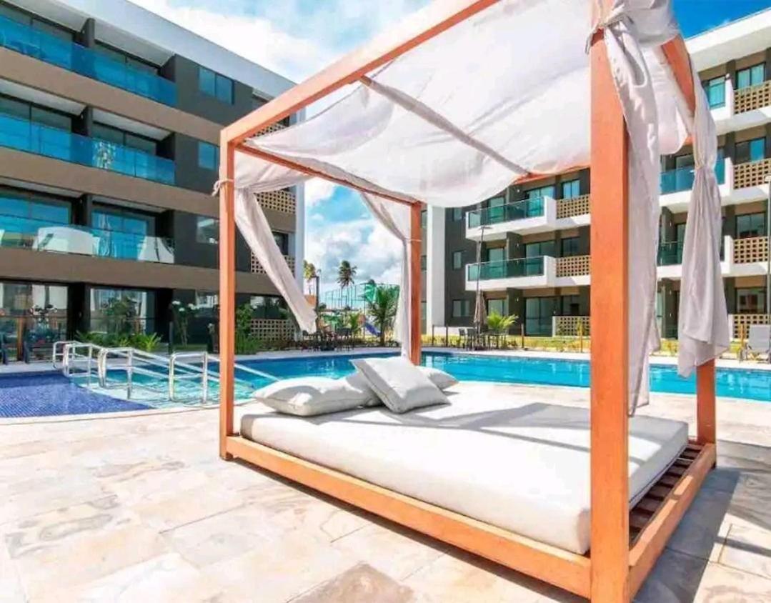 Flat Luxo No Mana Beach Em Muro Alto 4 Pessoas Pôrto das Galinhas Exteriör bild